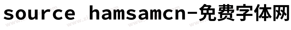 source hamsamcn字体转换